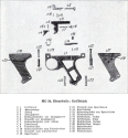 Griffstück-Blechabdeckplatte MG34