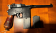 Mauser - C96 712 m. Kasten, C96 M712 nummerngleiches Set m. Anschlagschaft - Reihenfeuer Broomhandle C96/712 als konformer Halbautomaten-Umbau